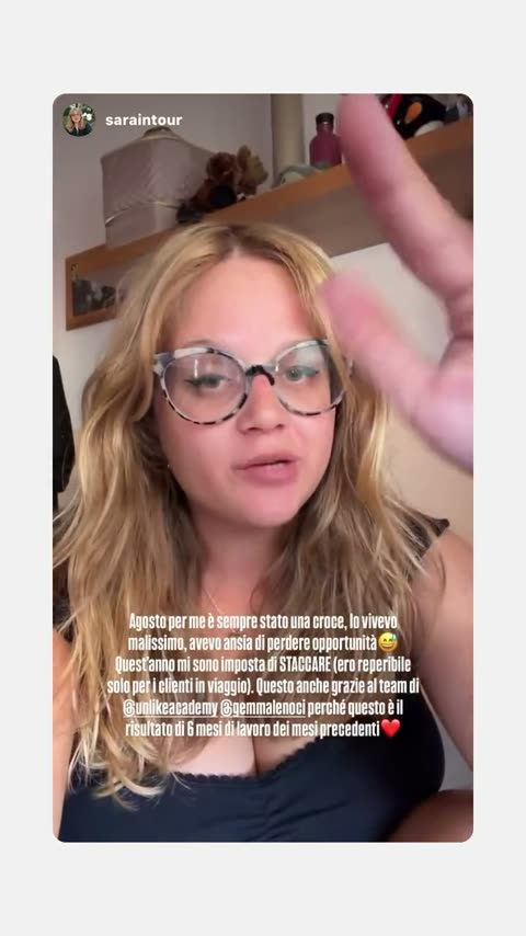 Storia Instagram di Sara Orsini sul percorso